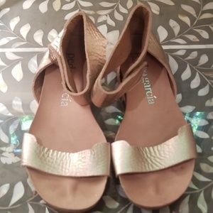 Silver sandals European 38